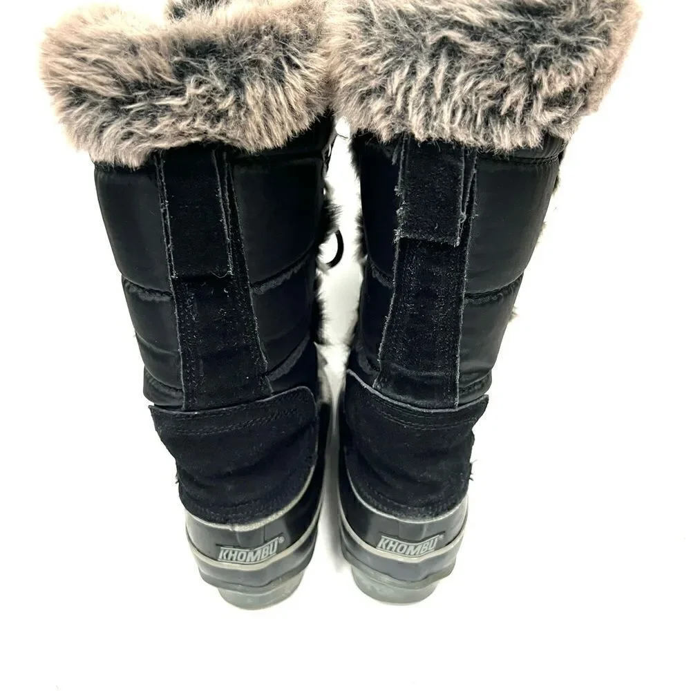 Koomba “Bryce” black and grey snow boots. Size 7